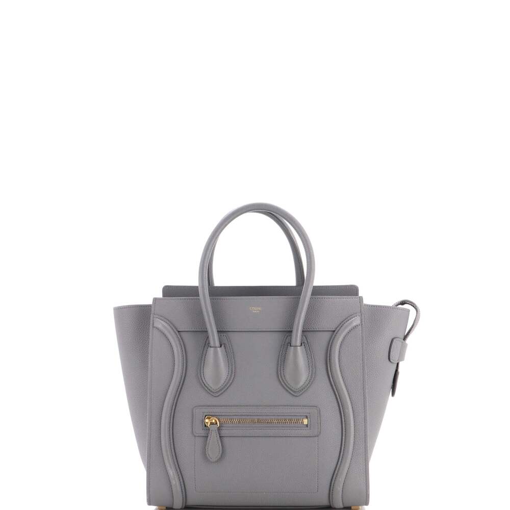 Celine Luggage Bag Grainy Leather Micro #349295C14B